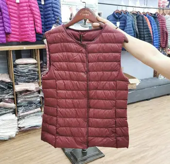 

Hot 2020 Winter New Lightweight Two-piece Down Vest Women's Thin Slim Vest Lightweight Thin Jacket
