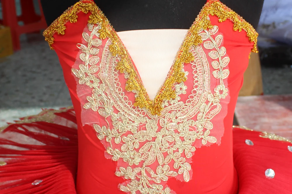 Leotard Ballet Dress Tutu For Kids Belly Costumes Embroidery Lace Ballerina Adult Halloween Stage Children Party Dance Wear