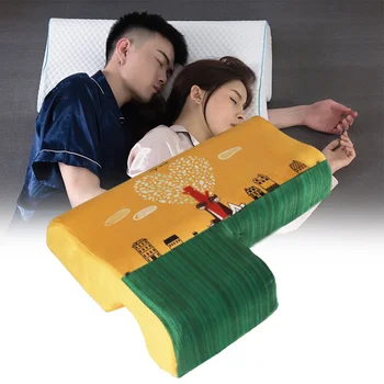 

Couple Pillow Memory Foam Bedding Pillow Slow Rebound Pressure Health Neck Multifunction Anti-Pressure Hand Pillow for Couple