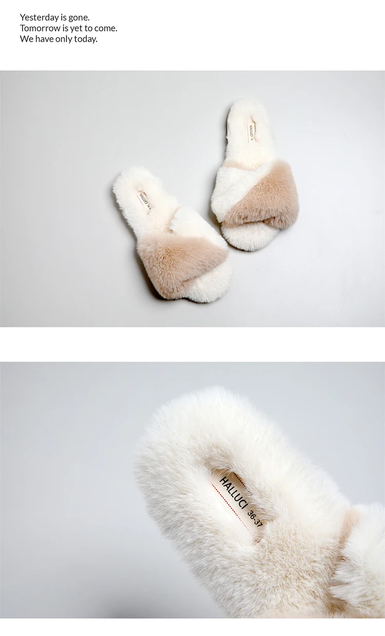 GKTINOO/качественная японская домашняя обувь; женские тапочки; Мягкие плюшевые теплые шлепанцы с открытым носком; нескользящая резиновая женская обувь для спальни