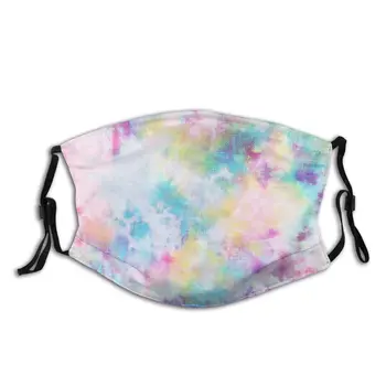 

Pastel Tie Dye Tiedye Die Tiedie Reusable Mouth Face Mask Pattern Anti Dust Protection Cover Respirator with Filters