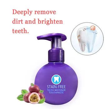 

Hot Soda Whitening Toothpaste Teeth Whitening Cleaning Hygiene Oral Care Passion Fruit Fight Bleeding Gums Toothpaste