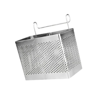 

Rectangular Stainless Steel Chopsticks Holder Hanging Cutlery Drying Basket Tableware Drainer with Hooks Kitchen Utensil (Double