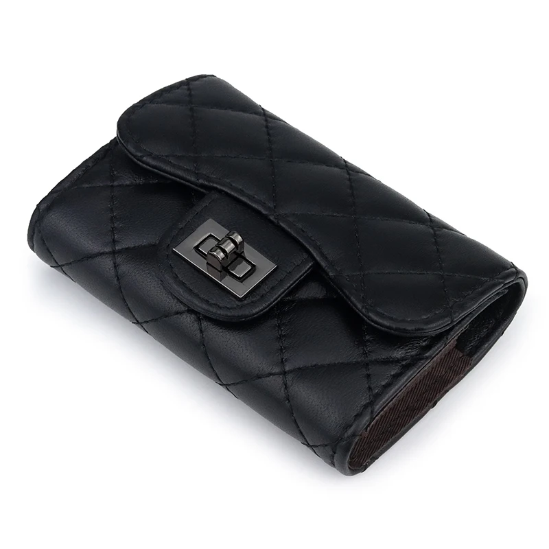 Ceny COMFORSKIN luksusowa owcza skóra kobiety wizytownik na karty biznesowe nowości gwarantowana portfel na karty ze skóry naturalnej Hot Card Cases