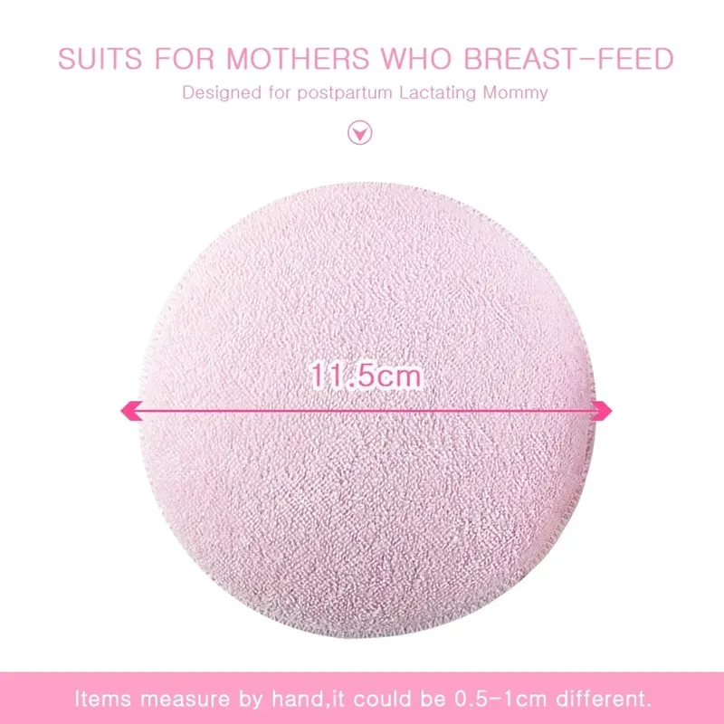 2/4 Pcs Breast Pads Cotton Anti-overflow Nursing Bra Breast Pads Reusable Soft 3D Cup Baby Feeding Washable Bra Inserts Supplies 6