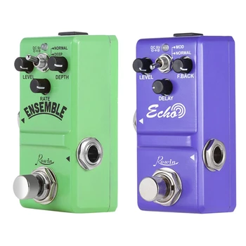 

2x Ln-304/Ln-314 Ensemble Guitar Effect Pedal Classic Analog Chorus Effect Pedal True Bypass Aluminum Alloy Shell