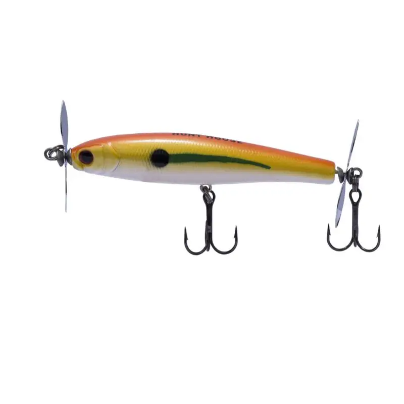 Type 001 Fishing Bait Propeller Head Tail Hook Sharp Professional Tackle Lure Artificial 3D Baits 9cm14.5g Trolling Fishing Accessories - Цвет: Type 001