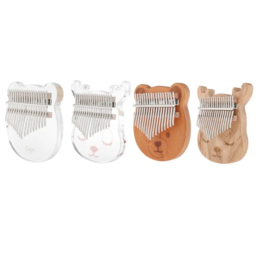 2020 New Kalimba 17 Key Thumb Piano Mahogany w/ Bag Learning Booklet Accessories Kalimba Instrument Set for Adults Music Book