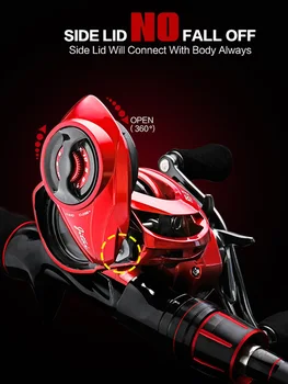 

RS - 3 New Ishing Reel 8KG Baitcasting Reel Fried Prevent Line 10+1BB Low-Profile Reel Multicolor Optional Carp Fishing Reel