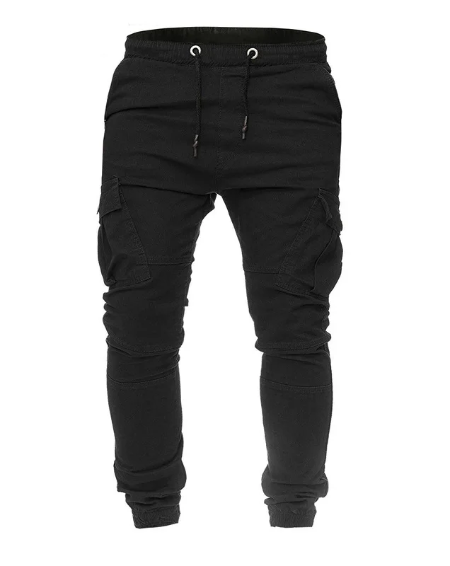 

Large Size MEN'S Trousers Stickers Pocket Men with Drawstring Elastic Sports Baggy Pants Open-seat Pants