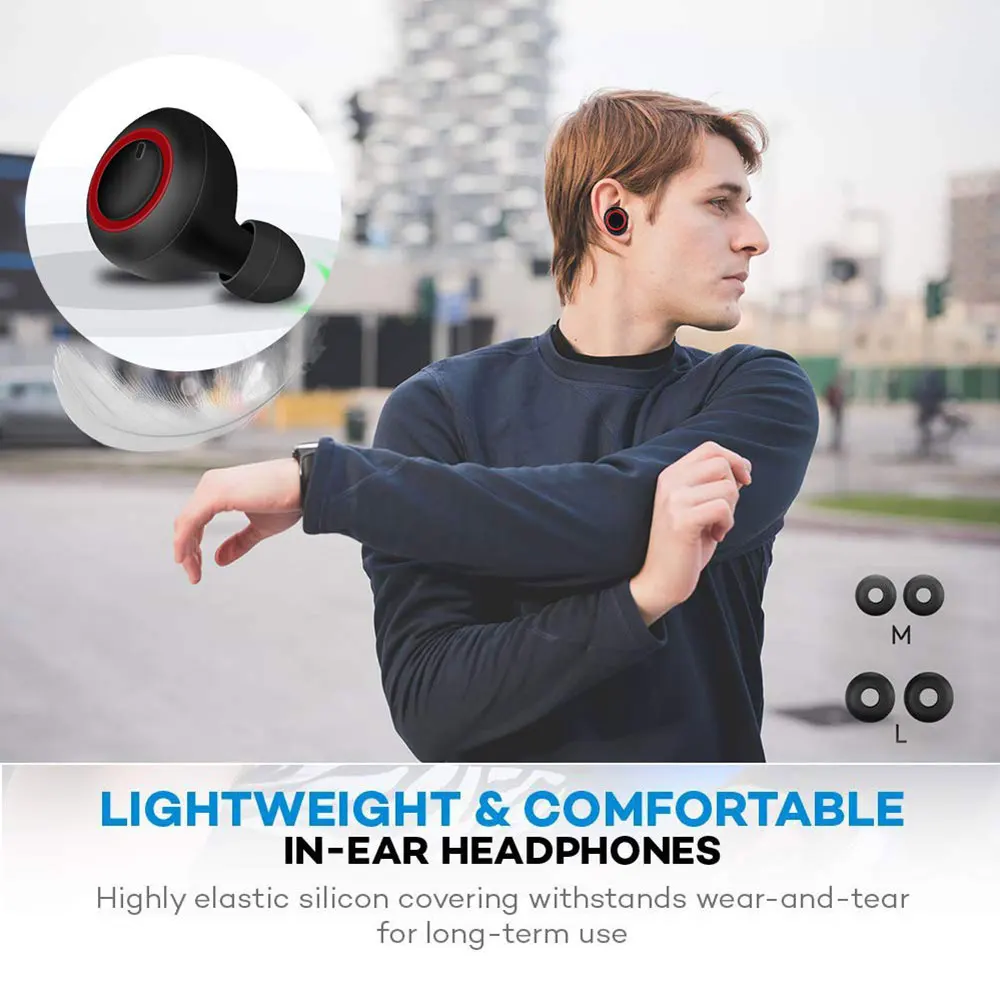 TWS-03 беспроводные наушники Bluetooth 5,0 Hi-Fi стерео спортивные наушники беспроводные Bluetooth наушники с зарядкой для телефона