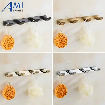 

Robe Hooks Solid Brass Bathroom Hardwares Door Hook Clothes Hanger Towel Hooks Decorative Coat Door Hooks