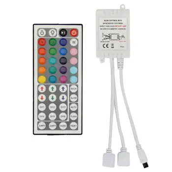 

DC 12V 44 Keys IR Remote Controller for 3528 5050 SMD RGB LED Strip Lights JK111