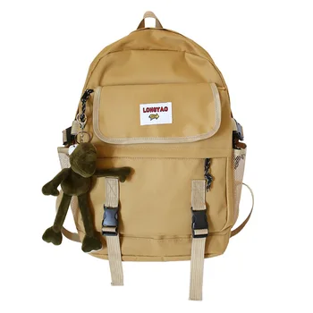 

2020 summer new school bag female junior high school high school student simple backpack large capacity travel backpack Women