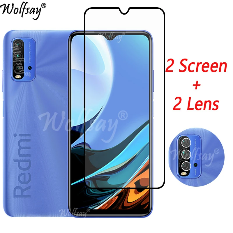 Cubierta completa de vidrio templado para Xiaomi Redmi 9 Power, Protector  de pantalla para Redmi 9 Power, cristal de cámara para Redmi 9 Power Glass  6,53 - AliExpress