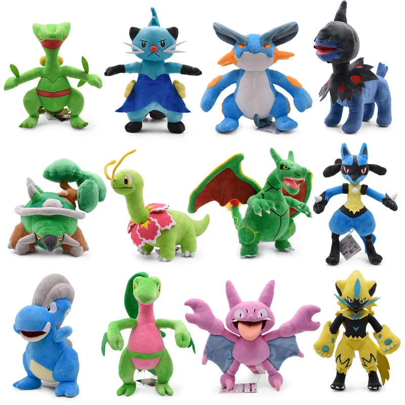 

TAKARA TOMY Anime Pokemon Doll Torterra Snorlax Zeraora Rayquaza Charizard Cartoon Stuffed Peluche Plush Toy Christmas Gift