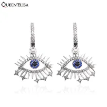 

Zircon Evil Eye Charm Drop Earrings for Women Creative Simple Dangle Earring Turkish Girl Jewelry Christmas New Year Gifts