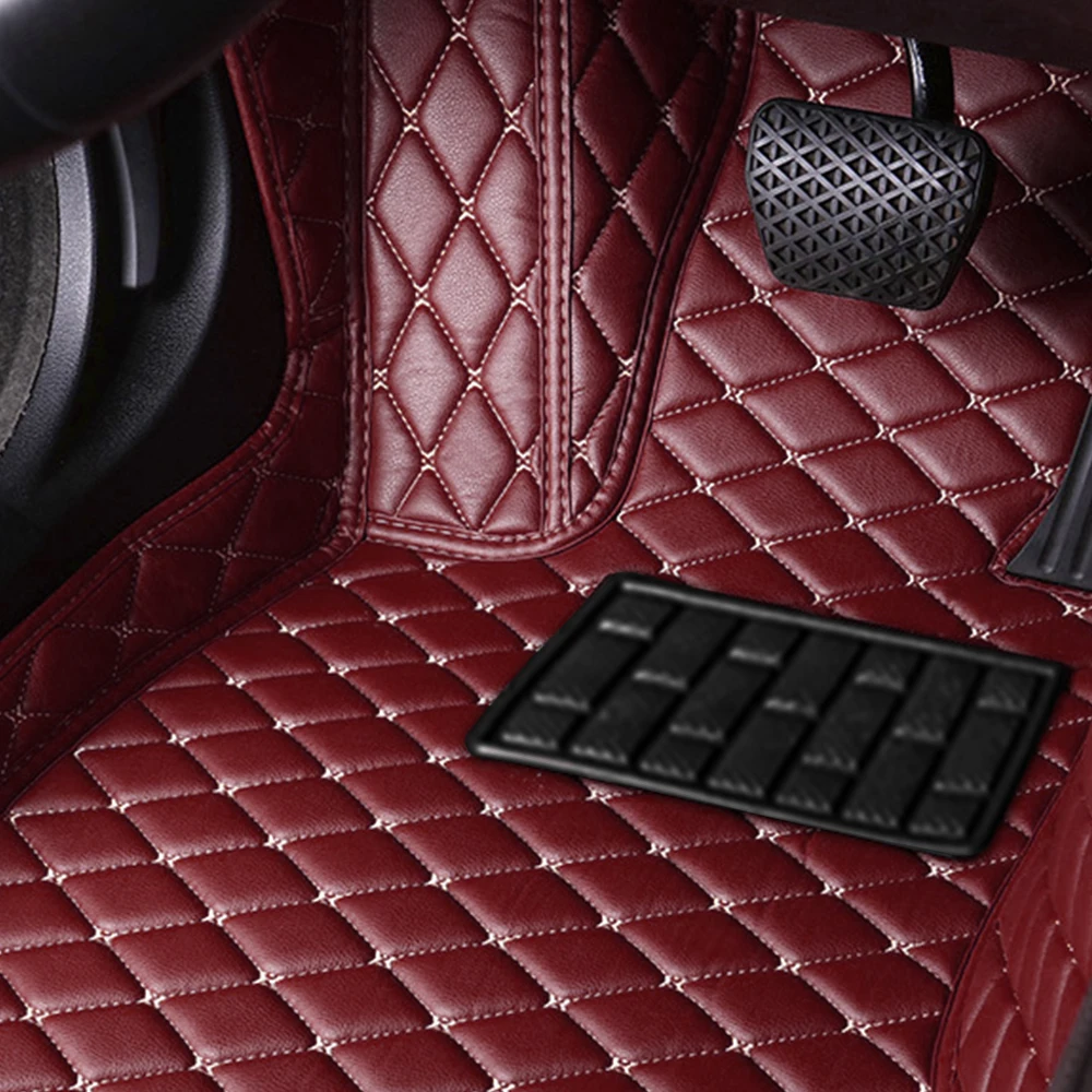 

Muchkey Custom Winter Car Floor Mats For Hyundai Santa Fe 5seat 2019 Carpets Leather Rugs Auto Interior