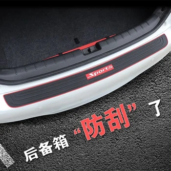 

High quality rubber Rear Bumper Protector Sill Trunk Tread Plate Trim for MG MG3 MG6 ZS Car Styling Accessor