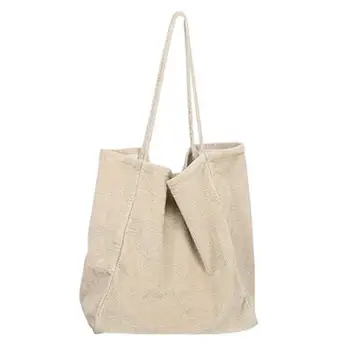 

Ladies Bag Shoulder Large Capacity Tote Crossbody big shopping Bag Corduroy Canvas Fashion Casual Simple Fashion Wild H1