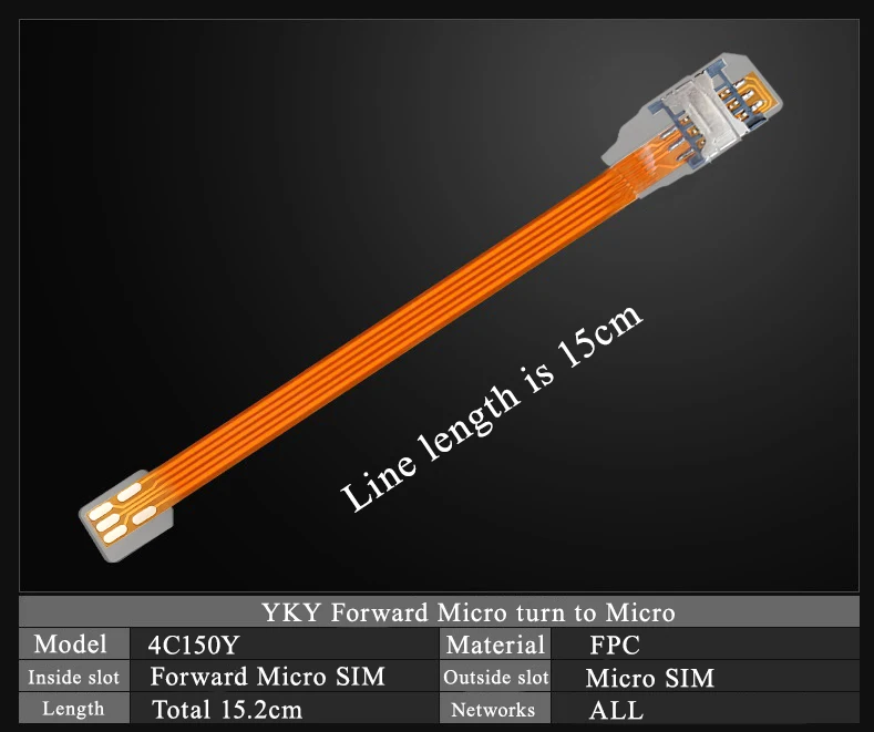 Удлинительный кабель-преобразователь Micro Card Reverse прозрачное универсальное