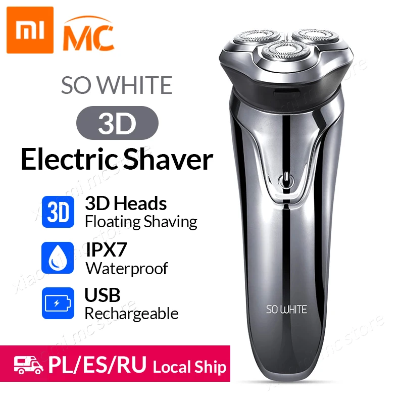 Xiaomi Soocas SO WHITE Electric Razor Shaver For Men With USB Rechargeable And 3D Smart Control