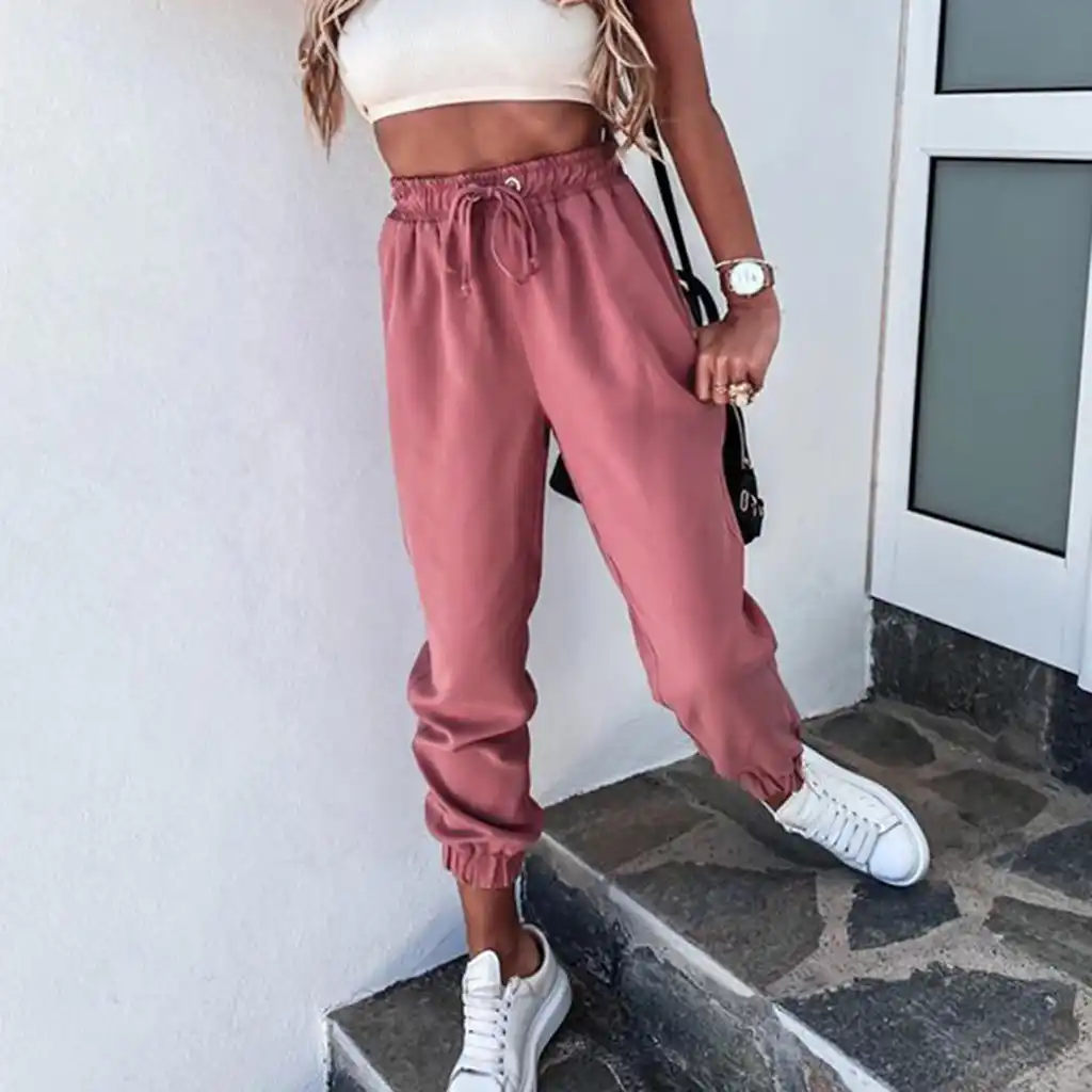 high waisted joggers plus size