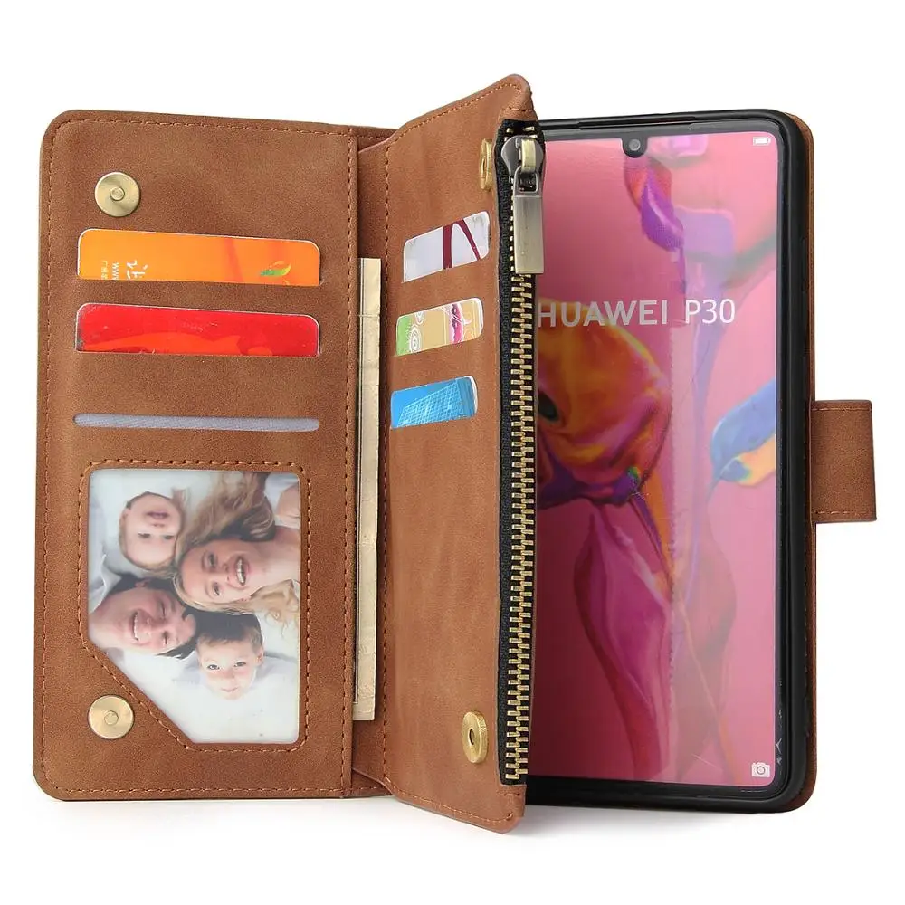 Чехол для телефона из искусственной кожи Huawei P30 lite P30Pro P smart plus 2019 полностью