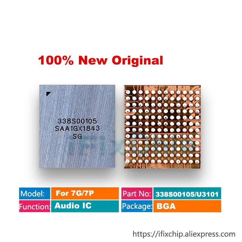 2 шт.-15 шт./лот 338S00105 основное большое кольцо аудио IC чип для iPhone 6s 6s-plus 7 7plus U3101 U3500 |