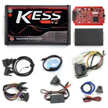 Kess v5.017 v2.53 ue vermelho ecm titanium ktag led online versão mestre bdm quadro fgtech obd caminhão ecu programador