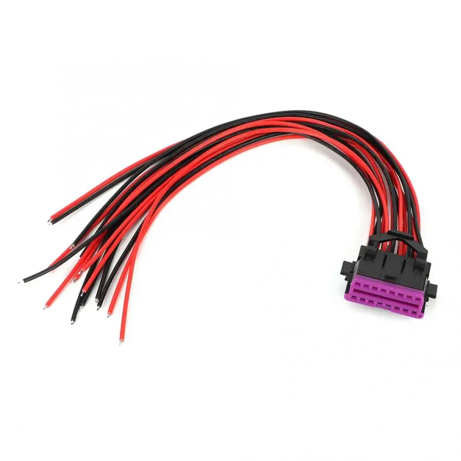 accessoire voiture OBD2 16Pin Male Connector Adapter Opening Female Cable for Extension Adapter Connecting Cable New