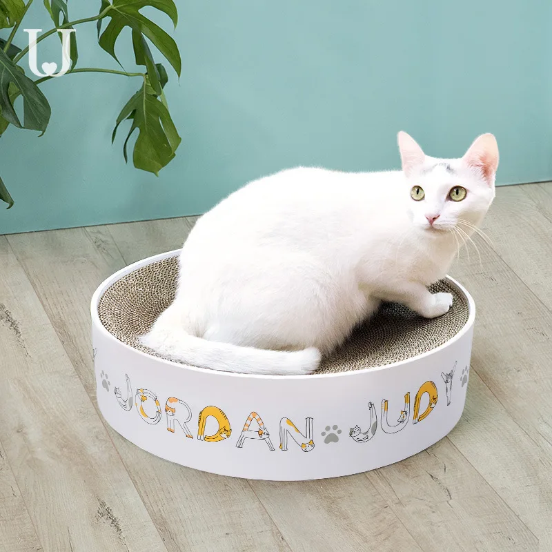 

Jordanjudy Cat Teaser Toy Corrugated Paper Scratching Board Cat Toy Basin Bowl Large Size Cat Nest Cat Supplies