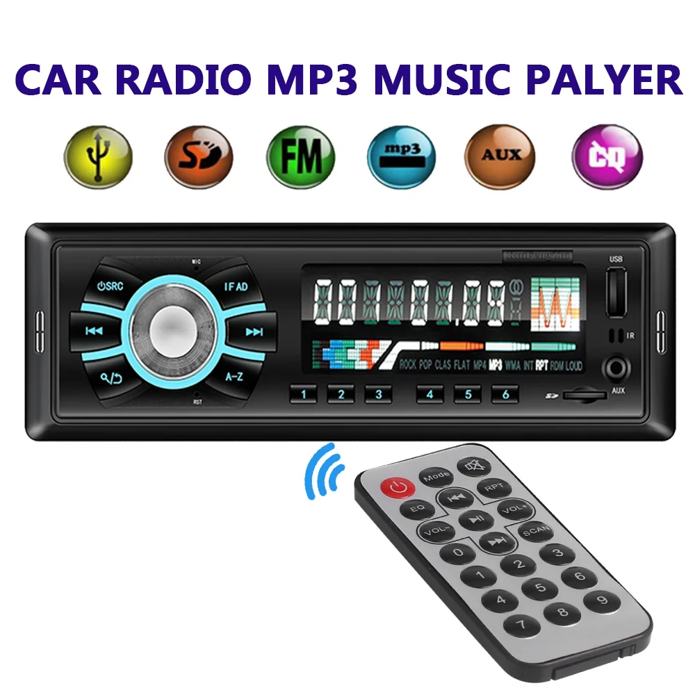 Автомобильный Mp3 радио плеер Авто MP3 Универсальный аудио Музыка lcd 12V Премиум