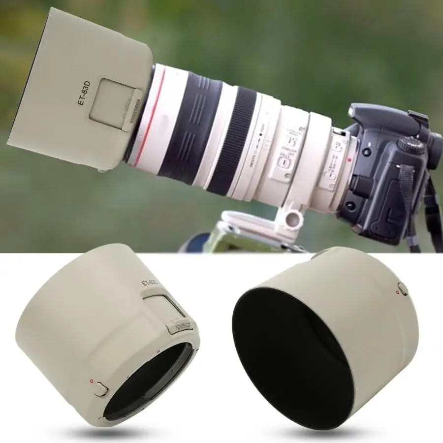 Высокое качество ET-83D белая пластиковая бленда объектива для Canon EF 100-400 мм f/4,5-5.6L IS II USM