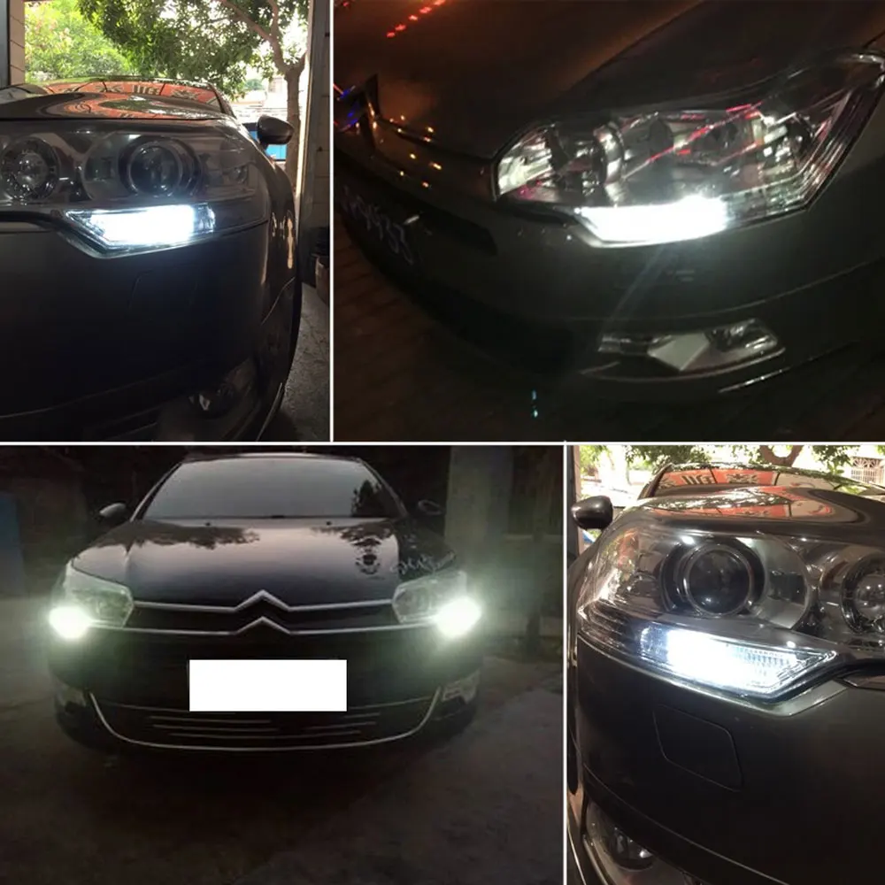 No error white Белый 12V hp24w g4 led лампочки для авто для Citroen ситроен c5 peugeot пежо 3008 2010 2011 2012 2013 drl дхо дневные ходовые огни ходовые огни для авто габаритные огни противотуманные фары