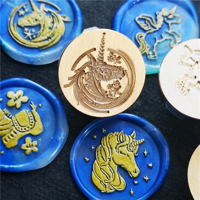 Tarot Unicorn Wax Seal Stamp,cute Unicorn wood wax stamp,Horse Sealling Wax Stamps party seal, Gift for animals Tarot Readers