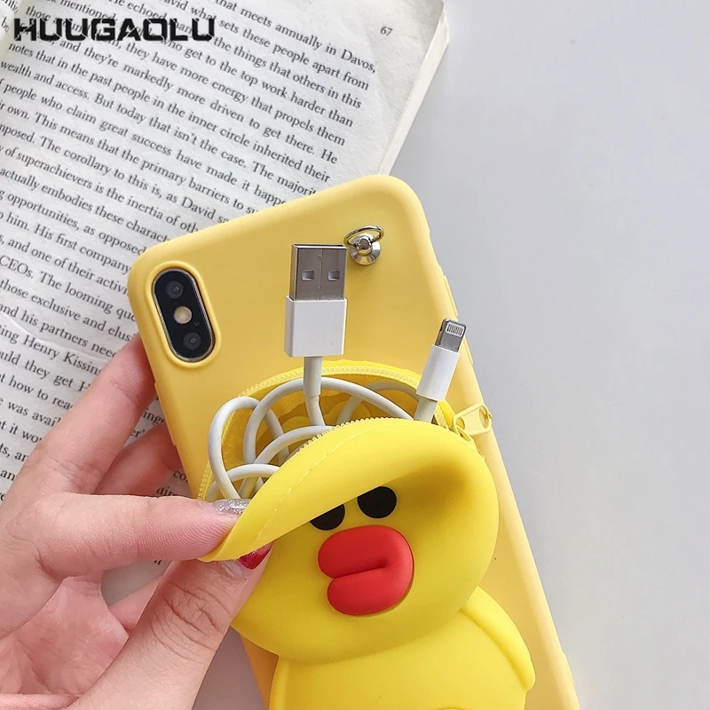 Zipper Wallet Silicone Cartoon Case for Huawei Y9 Y7 Y6 Y5 Prime Pro P Smart Z Plus Cute Phone Cover Funda Coque Etui