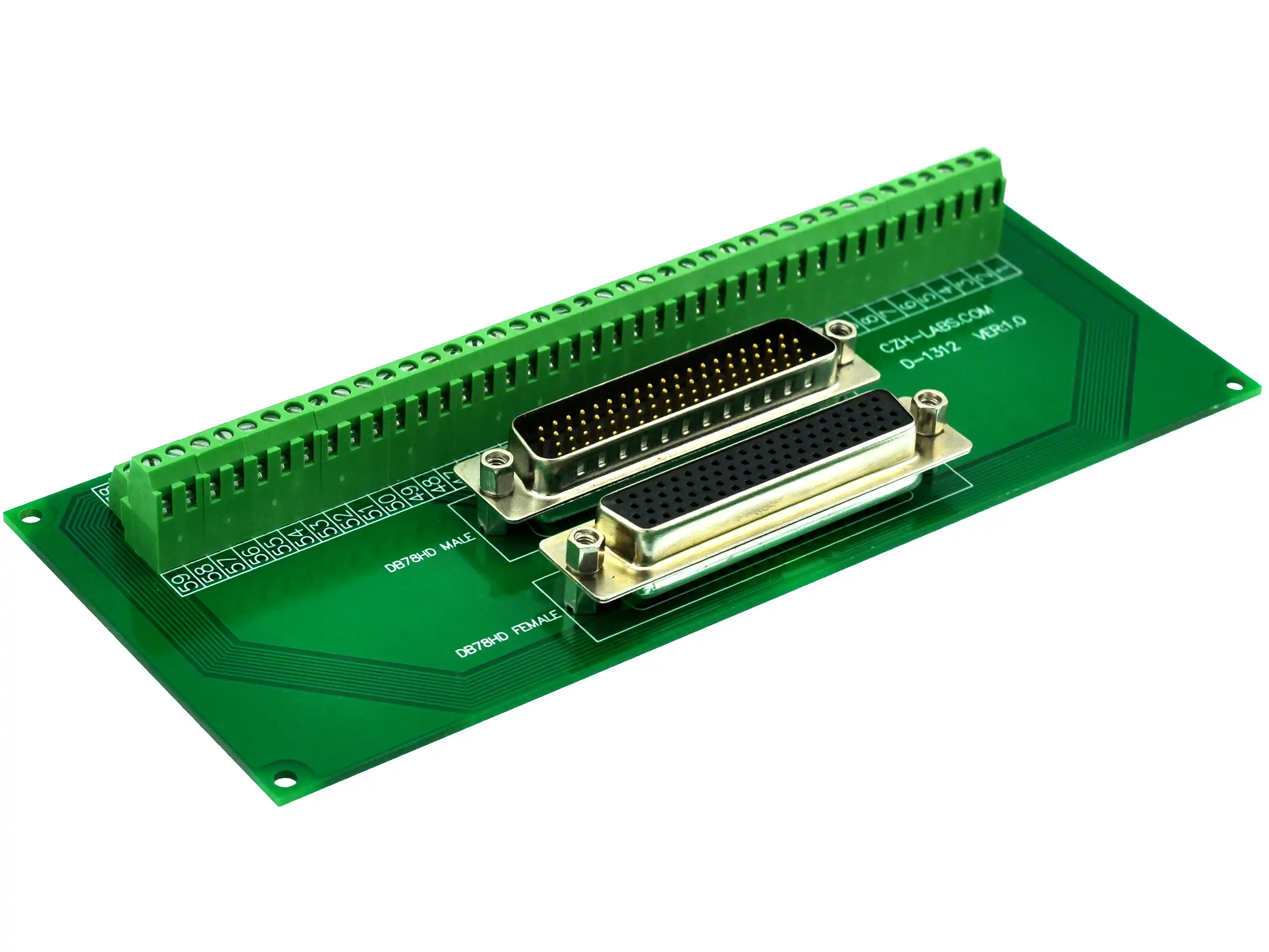czh-labs dsub db78hd male/female header breakout