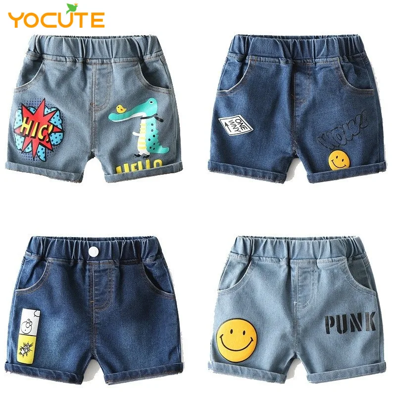 Jeans Girls Pants Summer Shorts Baby-Boy Kids Child Outwear Soft Cotton Cartoon Cute