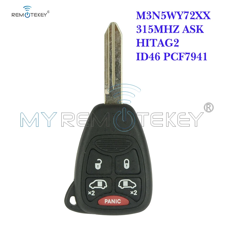 Дистанционный ключ Remtekey M3N5WY72XX 5 кнопок 315 МГц для Chrysler Town &amp кантри Jeep Commander Dodge Avenger