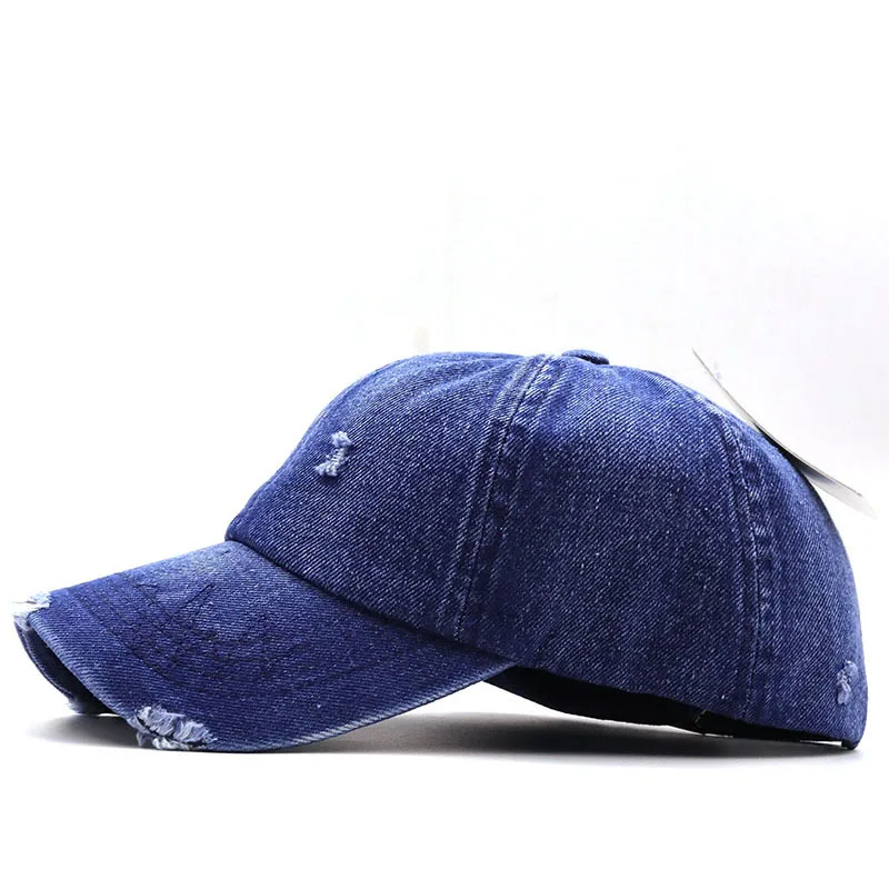 Einfache angeln Hysterese männer Distressed Loch Stickerei Einfache Baseball Kappe Für Frauen Weibliche Outdoor Freizeit Cowboy Hut – Detail 20