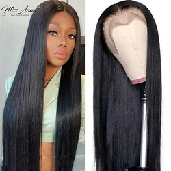 Missanna HD Lace Front Human Hair Wigs Straight 13x4 Transparent Lace Frontal Human Hair Wigs Pre Plucked HD Lace Wigs For Women