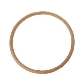 

1 x Round Bamboo Rattan Bag Handle for Handcrafted Handbag DIY Bags Accessories Good Quality 15x15cm