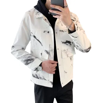 

Autumn New Tooling Jacket Men Fashion Casual Big pocket Hooded Jacket Man Outerwear Streetwear Hip-hop Bomber Coats M-3XL