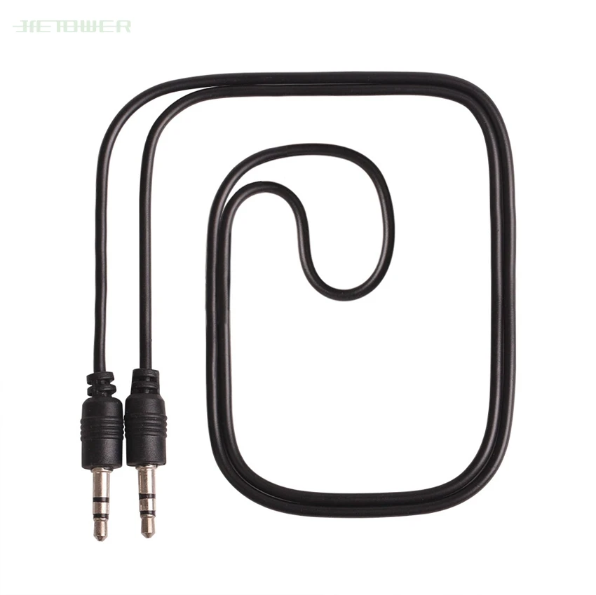 Wholesale 3 5 Mm Pin To 3 5 Mm Pin Stero Audio Cable Headphone Jack Black for Iphone Xiaomi Samsung Mobile Phone 500pcs lot