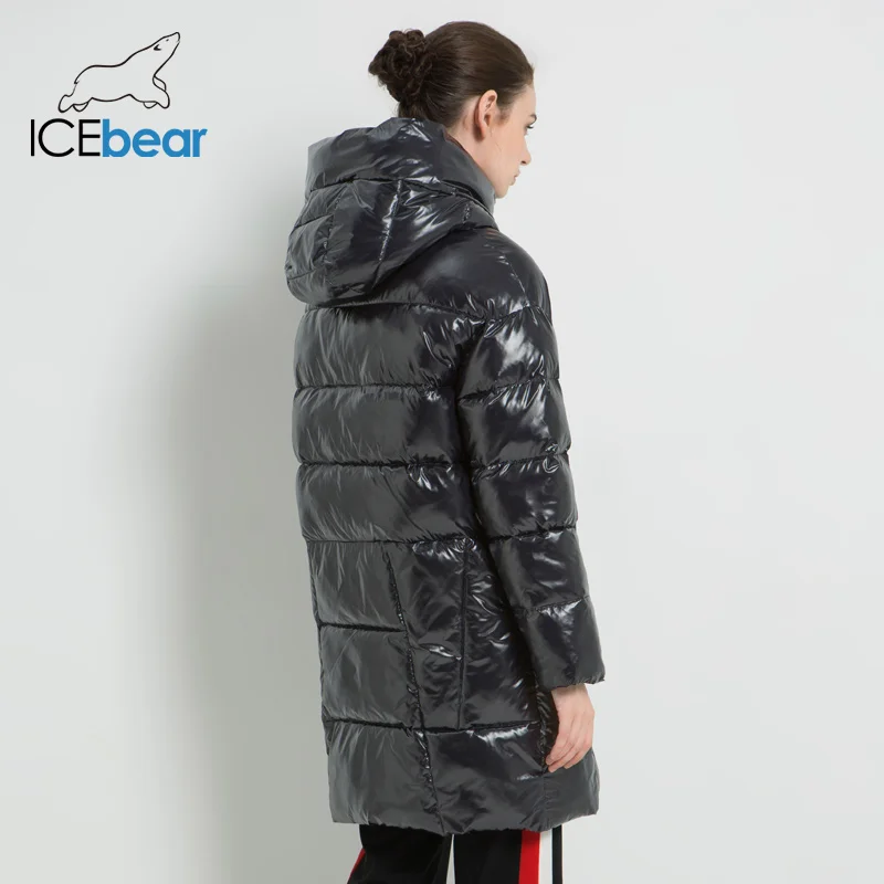 Tanie 2019 nowy zimowy płaszcz damski z kapturem kurtka damska z zamkiem błyskawicznym odzież damska grube ciepłe płaszcze Casual Ladies Parkas GWD19504I