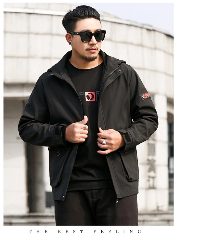 Новинка 8XL 7XL 6XL 5XL Плюс Размер мужские весенние и осенние куртки и пальто куртки мужская одежда Высококачественная куртка с карманами