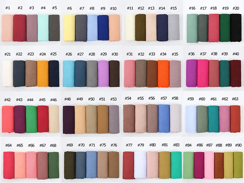 Big Size Crinkle Cotton Hijab Headscarf Women Cotton Muslim Head Wraps Headbands Long Shawls Musulman Scarves Turbans Foulard 6
