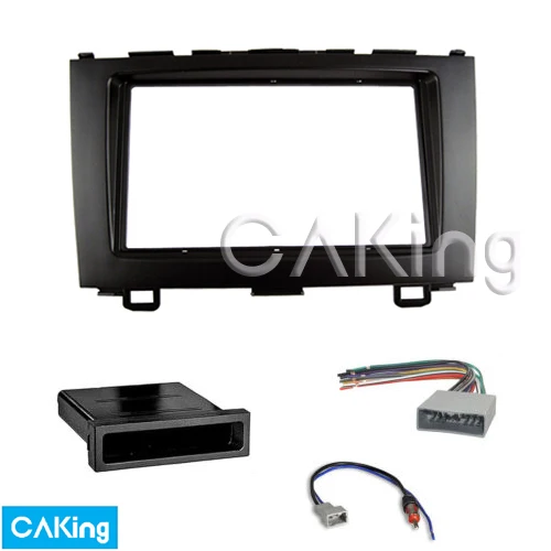 Одна/двойная Din Fascia радио Панель жгута антенна для Honda CRV 2007 2012 аудио рамка