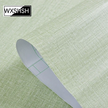 

Linen Pattern Self Adhesive Wallpaper for Bedroom Living Room Kitchen Decorative Furniture Solid Color Wall Sticker 1/3/5 Meter